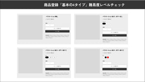 商品登録「基本の4タイプ」難易度レベルチェックで依頼の見積り対策